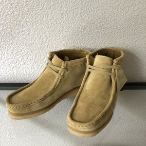 Clark’s Wallabee Suede Moccasin Desert Boots